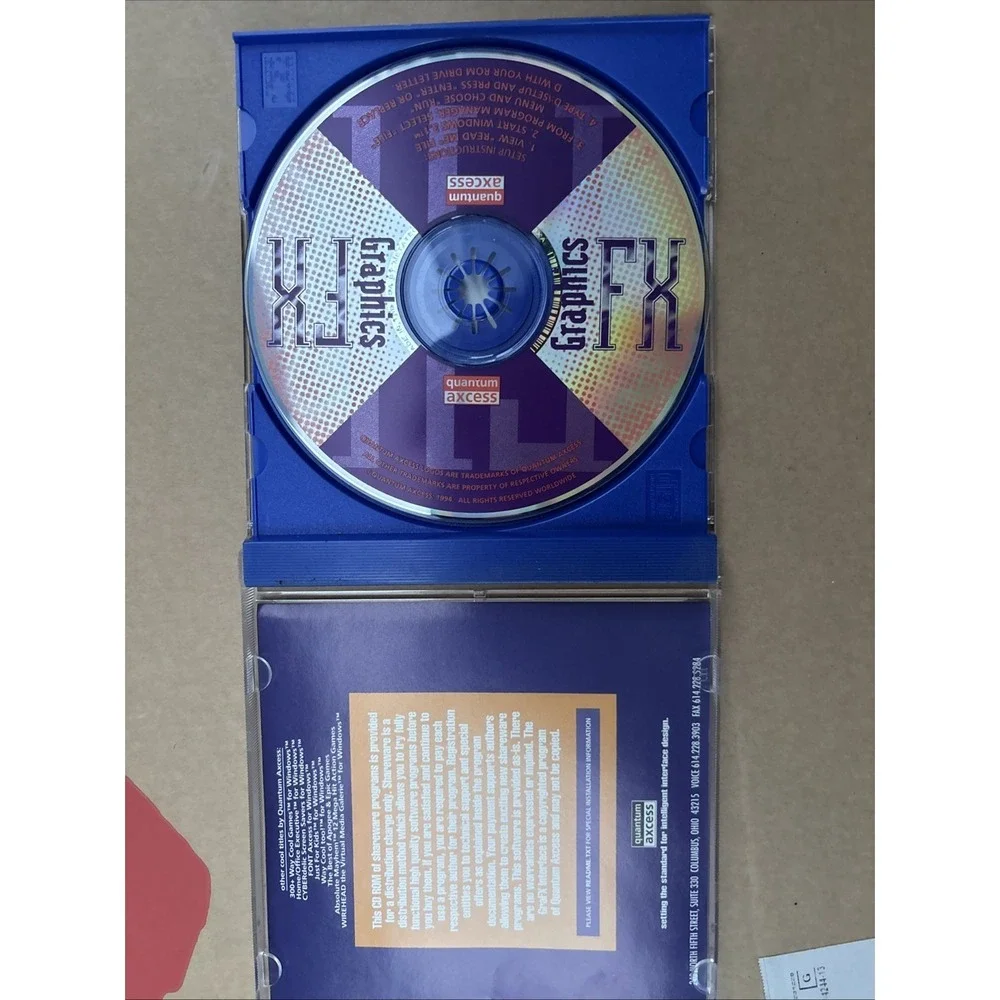 Graphics FX CD-Rom, 64 Paint, Publish & Graphics Programs For Windows